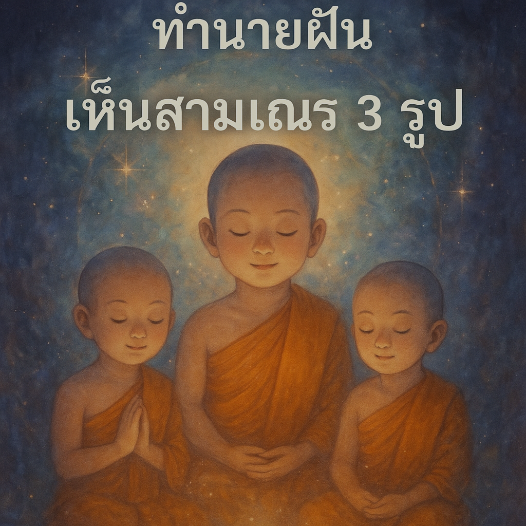 ทำนายฝัน เห็นสามเณร3รูป